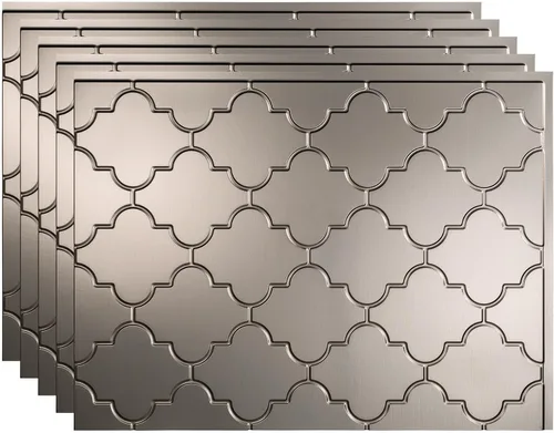 Vista 9 de FASÄDE Mónaco - Panel decorativo de vinilo para salpicaduras de 18 x 24 pulgadas en acero galvanizado (paquete de 5)