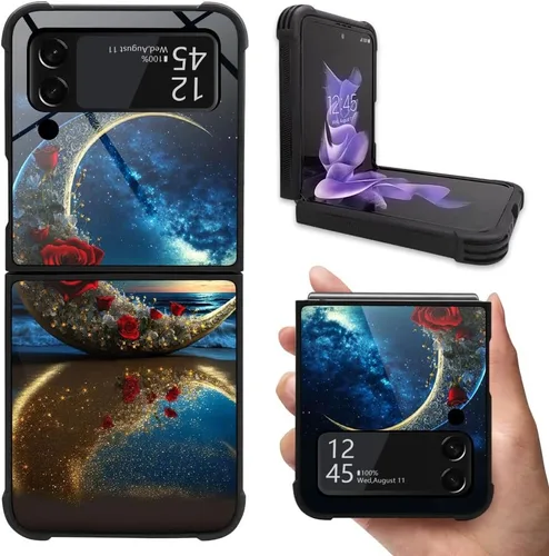 ZHEGAILIAN Funda compatible con Samsung Galaxy Z Flip3 5G, antideslizante, de poliuretano termoplástico suave, a prueba de golpes, compatible con