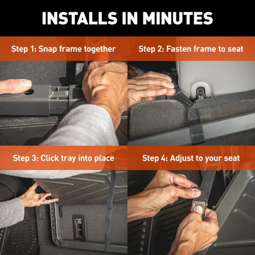 Vista 13 de CURT 18425 Pakka Cargo Caddie - Bandeja organizadora para respaldo de asiento, 34" x 14