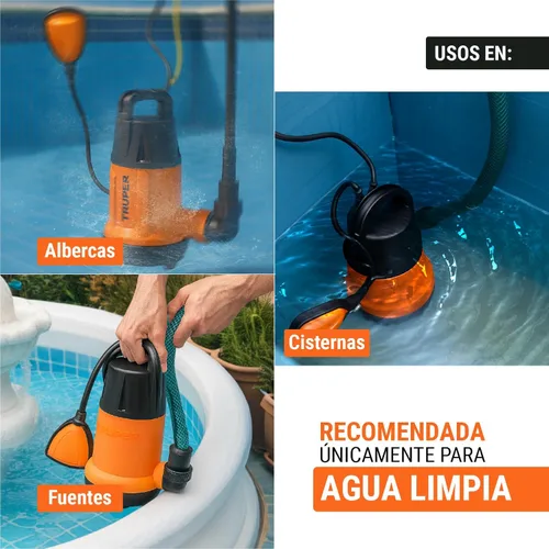 Vista 4 de TRUPER BOS-3/4LP Bombas de agua limpia sumergibles 3/4Hp (560 w)