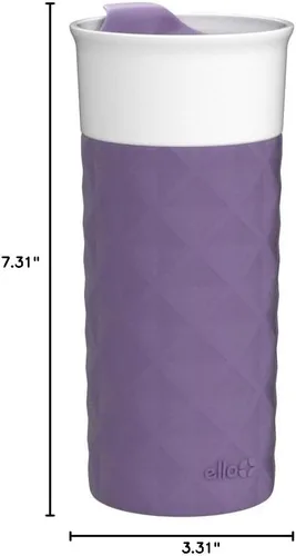 Vista 7 de Termo de viaje Ogden de Ello, de cerámica sin BPA, con tapa, 16 oz