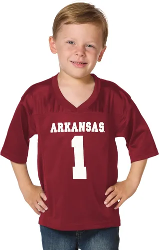 Little King NCAA Touchdown Pass-Team - Camiseta de fútbol para niños pequeños, tallas 2T 3T 4T 6