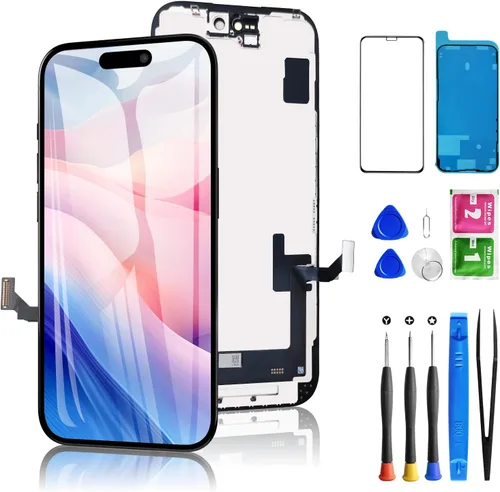 Vista 15 de Reemplazo de pantalla para iPhone 11 de 6.1 pulgadas, reemplazo del digitizador LCD táctil Diykitpl 3D para A2111, A2223, A2221, con kit