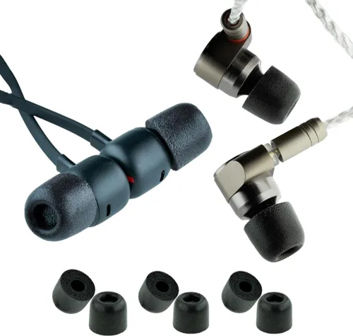 Vista 15 de Comply Serie 400 Core Reemplazo de espuma viscoelástica IEM para audio de fogata, Sennheiser y más, aislamiento de ruido superior, máxima