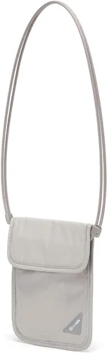Vista 3 de Pacsafe Coversafe X75 - Funda antirrobo para cuello con bloqueo RFID, Gris (Neutral Grey)), 10148