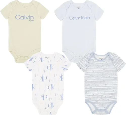 Calvin Klein Baby Boys 4 Pieces Pack Bodysuit