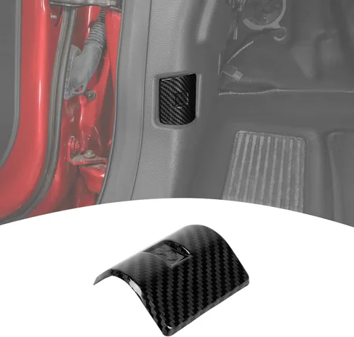 para F150 Cubierta de Interruptor de Capó de Fibra de Carbono Compatible con Ford F150 2009 en Adelante, Accesorios de Interior de Fibra de Carbono