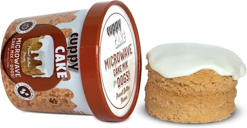 Vista 10 de Cuppy Cake - Pastel en microondas en un vaso para perros - Solo agrega agua y pon en el microondas, listo en 2 minutos