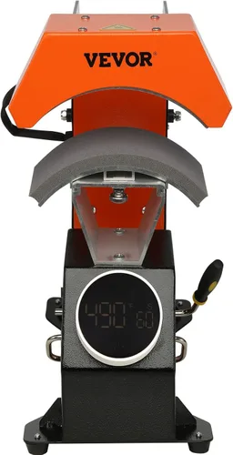 Vista 12 de VEVOR Máquina de prensa térmica automática 3 en 1 para gorras - Sin arrugas, liberación automática y botón de presión, panel de control digital