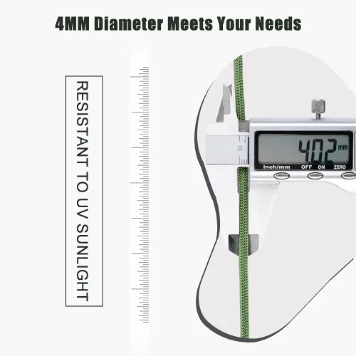 Vista 2 de WEREWOLVES Cuerda de paracaídas de 650 libras, cuerda de paracaídas de 9 hebras, 100 pies, carretes de cuerda de paracaídas de 200 pies, cuerda