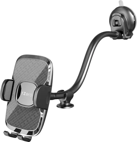 Vista 8 de 1Zero Soporte Sólido para Coche y Camión con Cargador Inalámbrico Portátil y Brazo Largo de 14 Pulgadas con Cuello de Ganso para iPhone 15 Pro Max