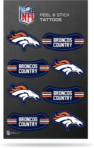 Vista 26 de Rico Industries NFL Footbal Peel & Stick Temporary Tattoos - Eye Black - Game Day Approved!