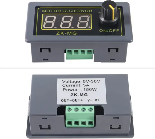 Vista 2 de Alinan Controlador de velocidad del motor de CC PWM 5V 12V 24V 150W con generador de señal PWM módulo controlador