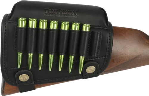 Vista 6 de Tourbon Apoyo de Mejilla de Cuero para Culata con Portacartuchos para Rifle