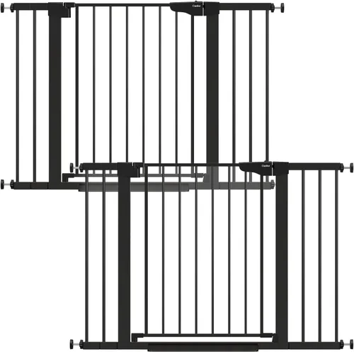 Vista 39 de Cumbor Puerta para bebés de 29.7 a 46 pulgadas para escaleras, ganadora de los premios Mom's Choice Awards - Puerta para perros con cierre