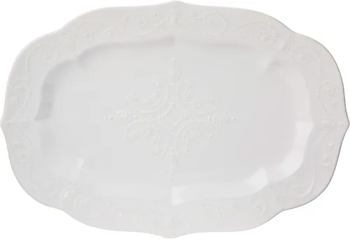 Vista 11 de Lenox French Perle Bandeja para Chips y Dip, Blanco