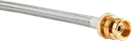Vista 6 de Manguera adaptadora de propano de 5 pies con calibre – conversión de propano de 1 a 20 libras para tanque LP tipo 1/QCC1, aparato portátil a granel