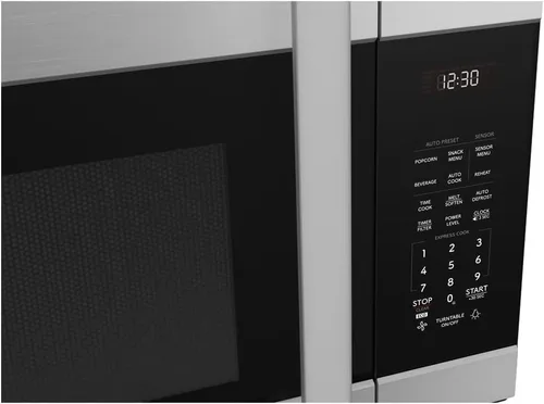 Vista 5 de Sharp SMO1754JS Horno de microondas sobre la estufa con bandeja giratoria en carrusel de 13.6", 30 pulgadas, 1.7 pies cúbicos, 1,000 W, ventilador