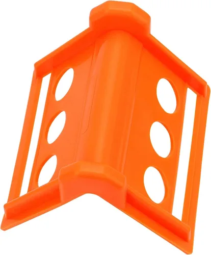 Vista 4 de JOIKIT Paquete de 20 protectores de correa plana de plástico de 4 pulgadas, protector de esquina de borde resistente para cargas de carga