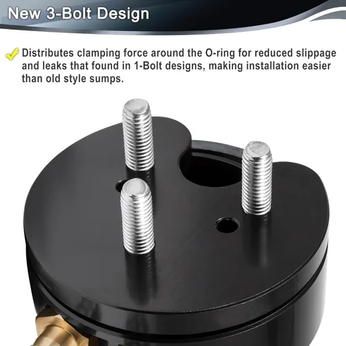 Vista 4 de Diesel Fuel Tank Sump Kit Dual-Port Integrated Return Compatible with Airdog FASS Cummins Duramax Powerstroke