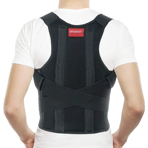 Vista 9 de ORTONYX Corrector de postura cómodo, soporte de espalda para clavícula y hombro, totalmente ajustable para hombres y mujeres/656A-XS