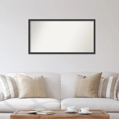 Vista 415 de Amanti Art Espejo de pared y baño negro para sobre fregadero, espejo Avon Negro Estrecho