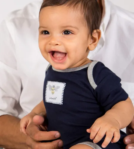 Vista 3 de Burt's Bees Baby Mameluco de manga corta para bebés, 100% algodón orgánico de una pieza