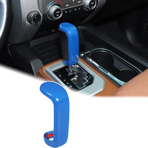 Aunginsy Cubierta de freno de mano para palanca de cambios de automóvil, compatible con Toyota Tundra 2007-2021 y Sequoia 2008-2020, perilla de