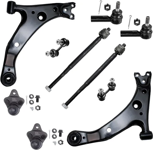 Vista 10 de Detroit Axle - Kit de suspensión delantera de 10 piezas para Chevrolet Trailblazer GMC Envoy 2004-2007 2005 2006 Soportes de brazo de control