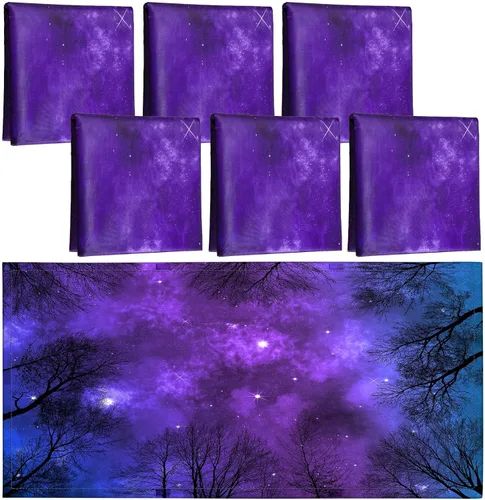 Vista 8 de Hortsun 6 cubiertas magnéticas de luz fluorescente, 4 x 2 pies, cubiertas magnéticas de luz de aula para sombra fluorescente, iluminación de techo