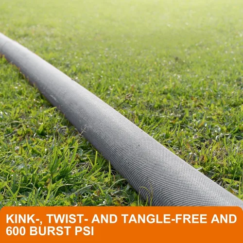 Vista 6 de Manguera de jardín no expansible mejorada 2024 de 50 pies, manguera de agua ultraligera flexible, resistente a las explosiones, sin plomo