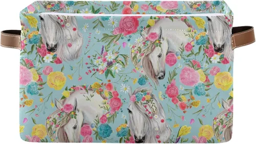 Vista 14 de Cesta de almacenamiento grande Pixel Zig Zag geométrica plegable caja de almacenamiento con asas para dormitorio, oficina en casa