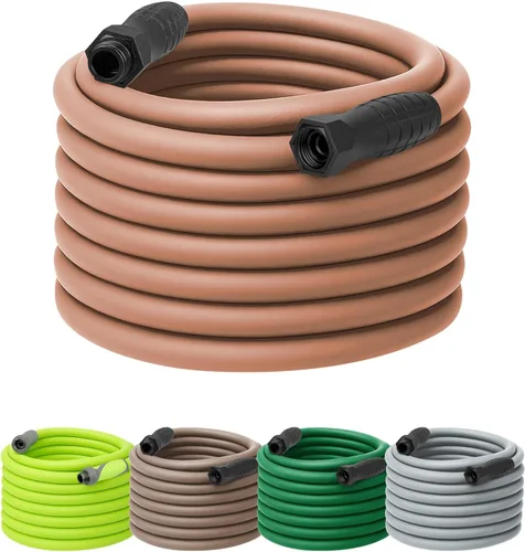 Vista 37 de Flexzilla - Manguera de jardín de 5/8 pulgadas x 100 pies, manguera de agua ligera para todo tipo de clima, resistente y flexible, conexiones sin