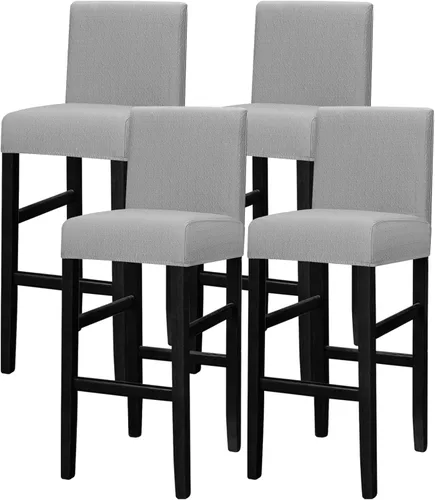 Vista 28 de Lellen - Fundas para taburete de bar de jacquard, fundas para silla de taburete de bar, fundas para silla de bar, fundas para taburete de bar