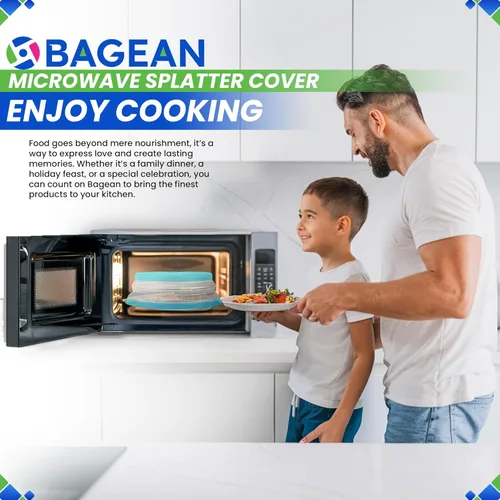 Vista 6 de Cubierta para salpicaduras de microondas de 10.5 pulgadas, cubierta plegable de silicona para salpicaduras de alimentos, cubre el plato y el plato