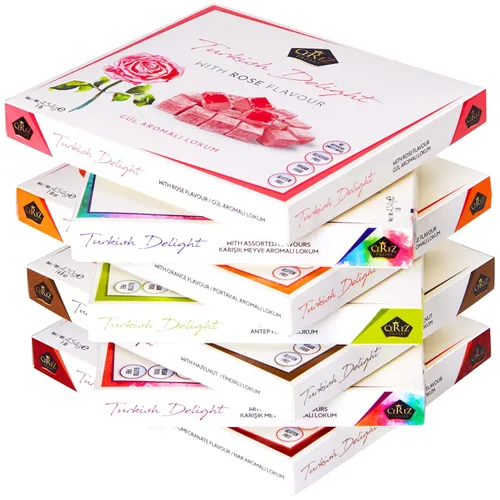 Vista 7 de Caja de regalo de bocadillos gourmet de tamaño mediano con sabor a rosa de 16 onzas, sin nueces, dulce, de lujo, tradicional, vegano, suave, postre