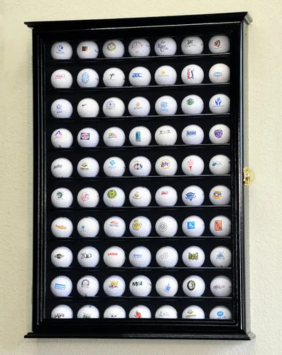 Vista 2 de 70 pelotas de golf vitrina gabinete pared soporte w98% protección UV