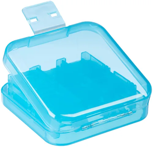 Vista 5 de Tienda Basics Game Storage Case for 24 Nintendo Switch Games - 34 x 34 x 1 Inches Blue