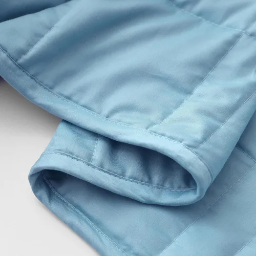 Baloo Manta con peso para niños y adultos (aguamarina, 9 libras, 40 x 60 pulgadas, tamaño mini), material refrescante y 100% algodón, lavable a