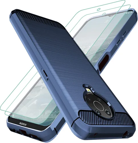 Vista 7 de Osophter Funda para Nokia G10, funda para Nokia G20 con 2 protectores de pantalla de absorción de golpes flexible de goma TPU protectora