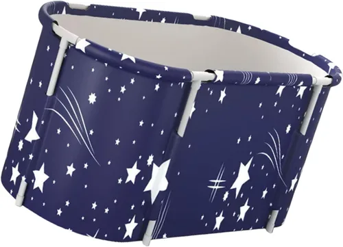 Vista 7 de Portable Foldable Bathtub for Adult, 120x50x55cm Space Saving