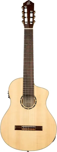 Vista 2 de Family Series Pro - Guitarra clásica de nailon acústico eléctrico de 7 cuerdas con bolsa