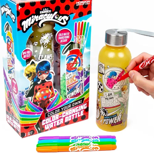 Vista 11 de Bluey Decora tu propia botella de agua, calcomanías reposicionables, ideal para fiestas de cumpleaños Bluetooth, deportes de verano y más, botella