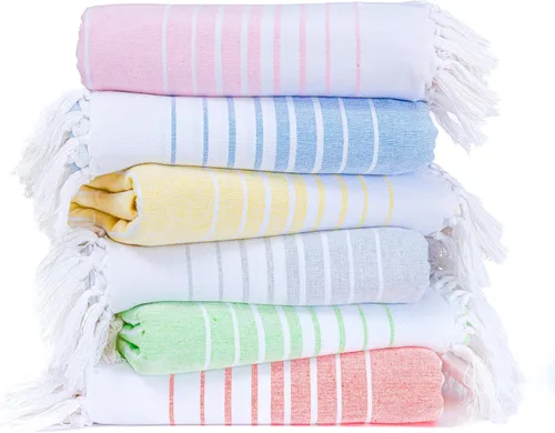 Vista 23 de Native Fab Toallas de playa de gran tamaño, paquete de 2, 40 x 71 pulgadas, 100% algodón, ligeras, suaves, de secado rápido, absorbentes, sin arena