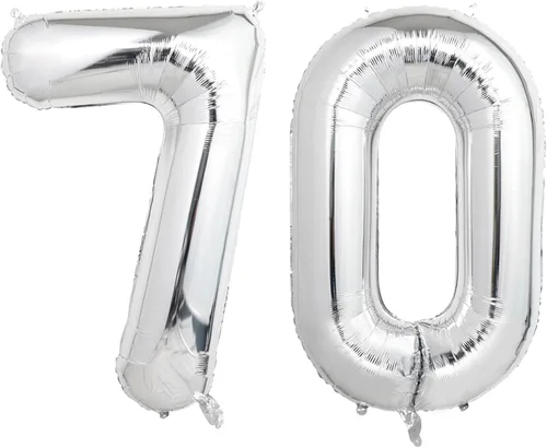Vista 140 de Globos gigantes de números negros de 40 pulgadas, globos de aluminio de Mylar con helio para cumpleaños, globo número 0 para decoración de fiestas