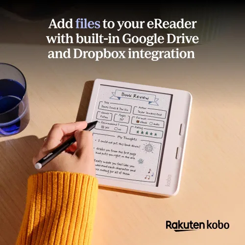 Vista 9 de Kobo Libra Colour eReader Pantalla Kaleido 3 de tinta E sin deslumbramiento de 7 pulgadas Opción de modo oscuro Audiolibros Resistente al
