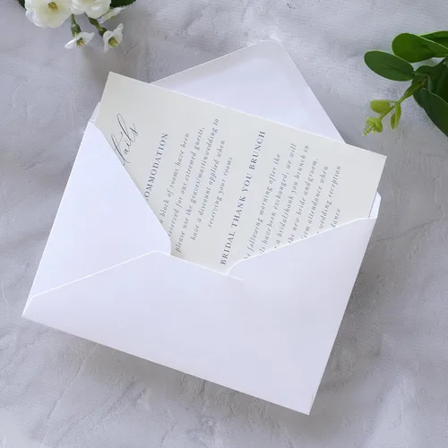 Vista 4 de PONATIA Paquete de 50 sobres A4, sobres blancos de 4.3 x 6.3 pulgadas, perfectos para tarjetas de regalo, tarjetas de detalles de boda, tarjetas