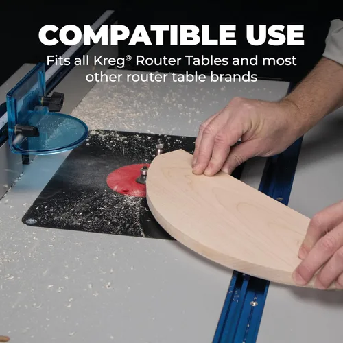 Vista 7 de Kreg PRS5000 Precision Router Lift - Router Table Lift System - Durable Router Plate Insert - Router Table Plate Insert - For Quick, Accurate