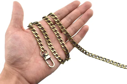 Vista 16 de HAHIYO Mini Pochette - Correa de cadena delgada y ancha de 0.276 in para LV de longitud de 7.9 pulgadas de grosor, oro amarillo brillante