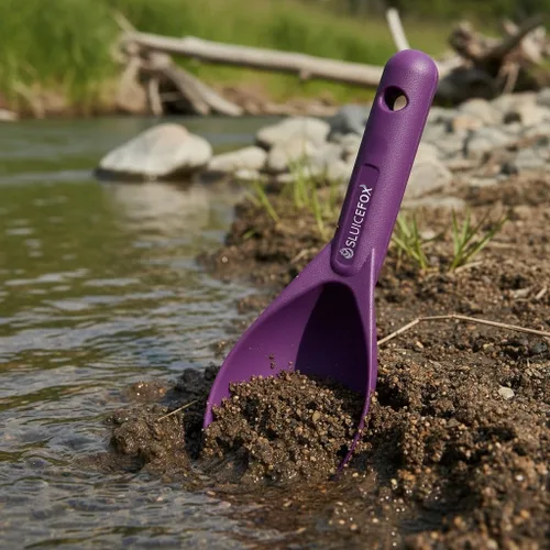 Vista 5 de Gold Prospecting Paydirt Scoop Pala de mano de plástico duradero Herramienta ligera para cacerear, dragar y cavar grietas